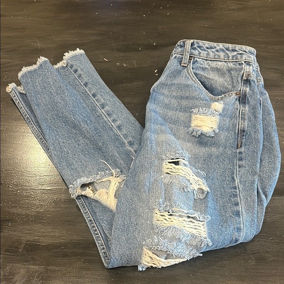 Vanilla Star Denim - Vanilla Star Distressed Blue Women's Jeans- size 9